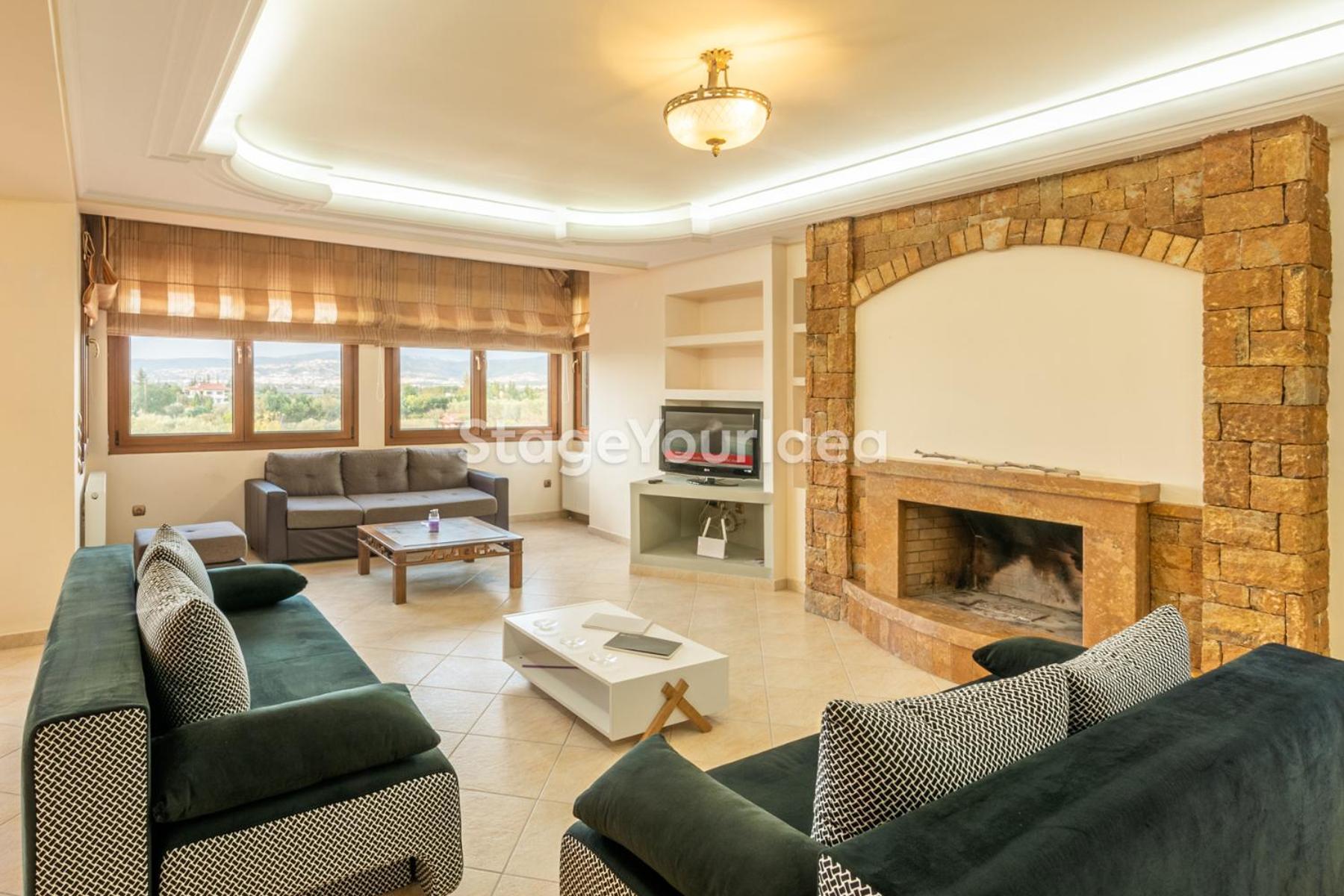 Luxury Appartment, Only 7 Minutes From Thessaloniki Airport And 15 Minutes From City Center ,For 8-23 People Also For Gatherings And Parties Neon Rysion Exterior foto