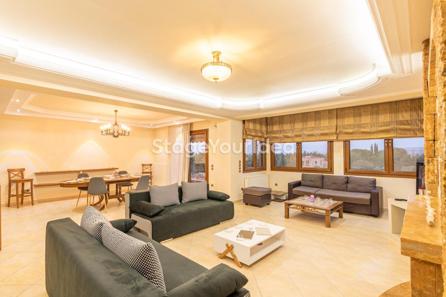 Luxury Appartment, Only 7 Minutes From Thessaloniki Airport And 15 Minutes From City Center ,For 8-23 People Also For Gatherings And Parties Neon Rysion Exterior foto